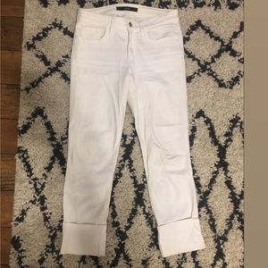 Joe’s White Cropped Jeans